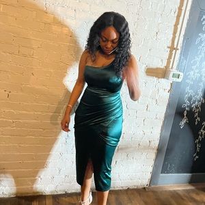 Satin Midi dress